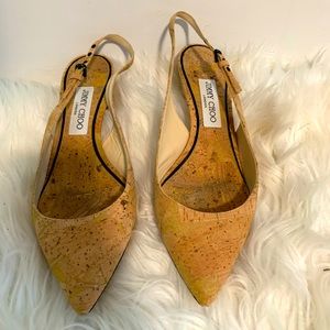 Jimmy Choo cork kitten heel